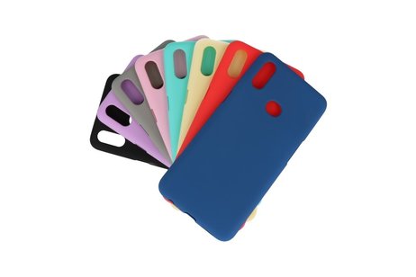 BAOHU Hoesje Geschikt voor de Samsung Galaxy A10s - Backcover Color Telefoonhoesje - Roze