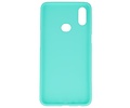 BAOHU Hoesje Geschikt voor de Samsung Galaxy A10s - Backcover Color Telefoonhoesje - Turquoise