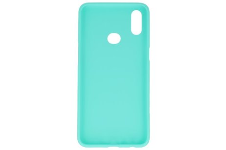 BAOHU Hoesje Geschikt voor de Samsung Galaxy A10s - Backcover Color Telefoonhoesje - Turquoise