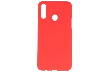 BAOHU Hoesje Geschikt voor de Samsung Galaxy A20s - Backcover Color Telefoonhoesje - Rood