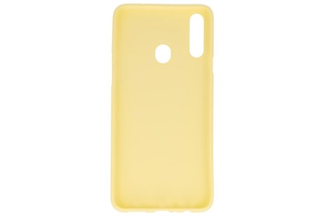 BackCover Hoesje Color Telefoonhoesje voor Samsung Galaxy A20s - Geel