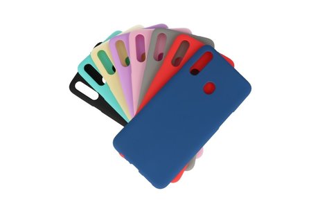 BAOHU Hoesje Geschikt voor de Samsung Galaxy A20s - Backcover Color Telefoonhoesje - Geel