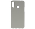 BAOHU Hoesje Geschikt voor de Samsung Galaxy A20s - Backcover Color Telefoonhoesje - Grijs