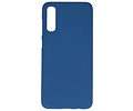 BAOHU Hoesje Geschikt voor de Samsung Galaxy A30s - Backcover Color Telefoonhoesje - Navy