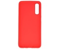 BAOHU Hoesje Geschikt voor de Samsung Galaxy A30s - Backcover Color Telefoonhoesje - Rood