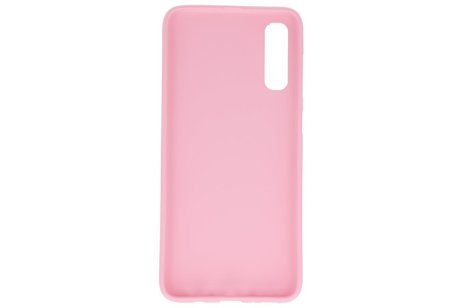 BAOHU Hoesje Geschikt voor de Samsung Galaxy A30s - Backcover Color Telefoonhoesje - Roze