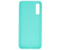 BAOHU Hoesje Geschikt voor de Samsung Galaxy A30s - Backcover Color Telefoonhoesje - Turquoise