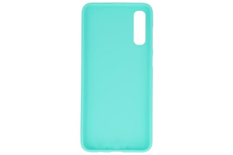 BAOHU Hoesje Geschikt voor de Samsung Galaxy A30s - Backcover Color Telefoonhoesje - Turquoise
