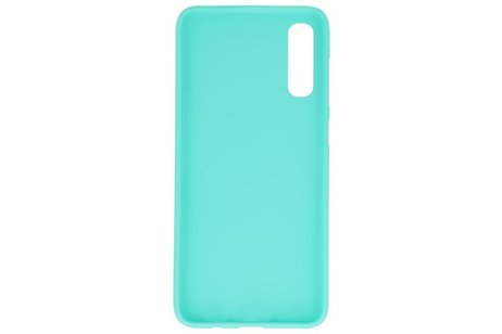 Hoesje Geschikt voor de Samsung Galaxy A30s - Backcover Color Telefoonhoesje - Turquoise