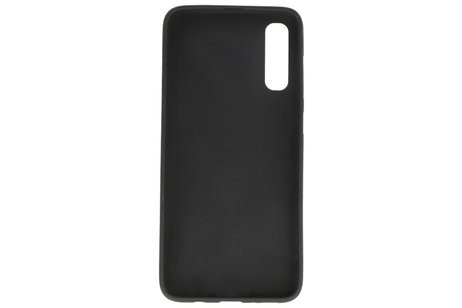 BAOHU Hoesje Geschikt voor de Samsung Galaxy A50s - Backcover Color Telefoonhoesje - Zwart