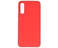 BAOHU Hoesje Geschikt voor de Samsung Galaxy A50s - Backcover Color Telefoonhoesje - Rood
