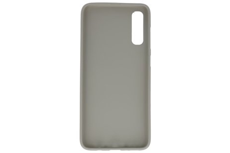 BAOHU Hoesje Geschikt voor de Samsung Galaxy A50s - Backcover Color Telefoonhoesje - Grijs