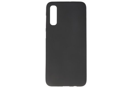 BAOHU Hoesje Geschikt voor de Samsung Galaxy A70s - Backcover Color Telefoonhoesje - Zwart