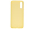 BAOHU Hoesje Geschikt voor de Samsung Galaxy A70s - Backcover Color Telefoonhoesje - Geel