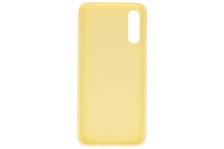 BackCover Hoesje Color Telefoonhoesje voor Samsung Galaxy A70s - Geel