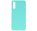 BAOHU Hoesje Geschikt voor de Samsung Galaxy A70s - Backcover Color Telefoonhoesje - Turquoise