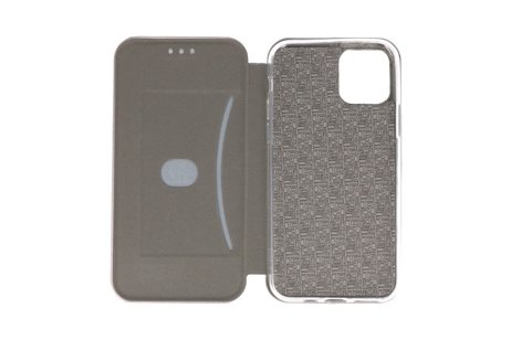 Slim Folio Case - Book Case Telefoonhoesje - Folio Flip Hoesje - Geschikt voor iPhone 11 Pro - Grijs