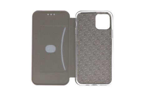 Slim Folio Case - Book Case Telefoonhoesje - Folio Flip Hoesje - Geschikt voor iPhone 11 Pro Max - Grijs