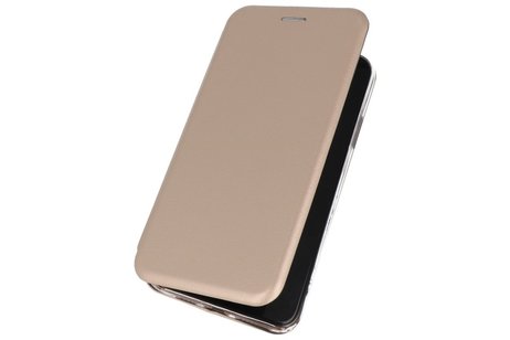 Slim Folio Case - Book Case Telefoonhoesje - Folio Flip Hoesje - Geschikt voor Samsung Galaxy A70s - Goud