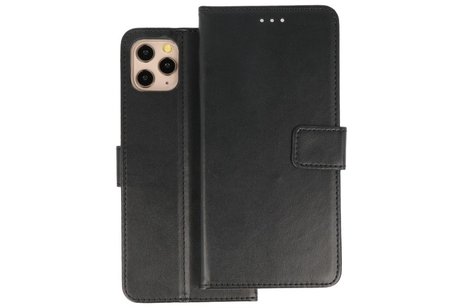 Booktype Telefoonhoesjes - Bookcase Hoesje - Wallet Case -  Geschikt voor iPhone 11 Pro Max - Zwart