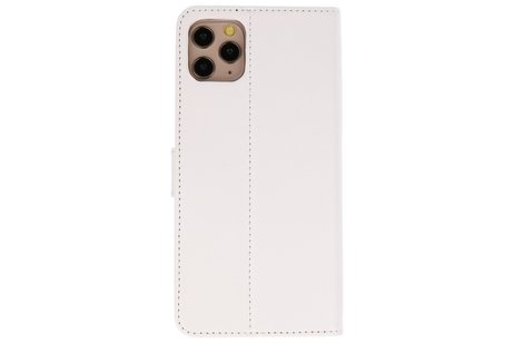 Booktype Telefoonhoesjes - Bookcase Hoesje - Wallet Case -  Geschikt voor iPhone 11 Pro Max - Wit