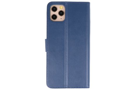 BAOHU Booktype Telefoonhoesjes - Bookcase Hoesje - Wallet Case -  Geschikt voor iPhone 11 Pro Max - Navy