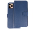 Booktype Telefoonhoesjes - Bookcase Hoesje - Wallet Case -  Geschikt voor iPhone 11 Pro Max - Navy