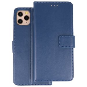 BAOHU Booktype Telefoonhoesjes - Bookcase Hoesje - Wallet Case -  Geschikt voor iPhone 11 Pro Max - Navy
