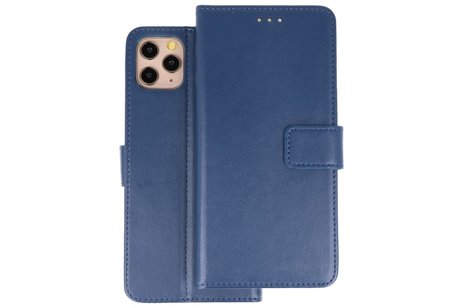 BAOHU Booktype Telefoonhoesjes - Bookcase Hoesje - Wallet Case -  Geschikt voor iPhone 11 Pro Max - Navy