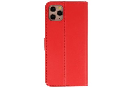 Booktype Telefoonhoesjes - Bookcase Hoesje - Wallet Case -  Geschikt voor iPhone 11 Pro Max - Rood