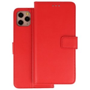 Booktype Telefoonhoesjes - Bookcase Hoesje - Wallet Case -  Geschikt voor iPhone 11 Pro Max - Rood