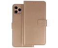 Booktype Telefoonhoesjes - Bookcase Hoesje - Wallet Case -  Geschikt voor iPhone 11 Pro Max - Goud