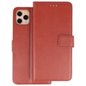 Booktype Telefoonhoesjes - Bookcase Hoesje - Wallet Case -  Geschikt voor iPhone 11 Pro Max - Bruin