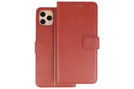 BAOHU Booktype Telefoonhoesjes - Bookcase Hoesje - Wallet Case -  Geschikt voor iPhone 11 Pro Max - Bruin