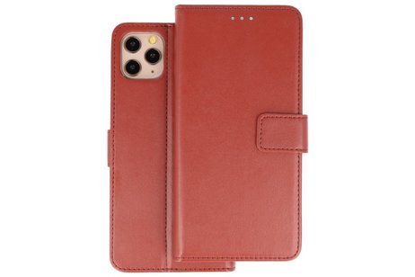 Booktype Telefoonhoesjes - Bookcase Hoesje - Wallet Case -  Geschikt voor iPhone 11 Pro Max - Bruin