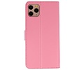 BAOHU Booktype Telefoonhoesjes - Bookcase Hoesje - Wallet Case -  Geschikt voor iPhone 11 Pro Max - Roze