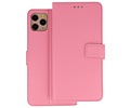 Booktype Telefoonhoesjes - Bookcase Hoesje - Wallet Case -  Geschikt voor iPhone 11 Pro Max - Roze