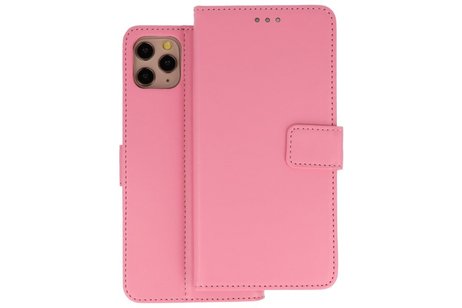 Booktype Telefoonhoesjes - Bookcase Hoesje - Wallet Case -  Geschikt voor iPhone 11 Pro Max - Roze