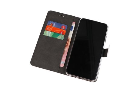 Booktype Telefoonhoesjes - Bookcase Hoesje - Wallet Case -  Geschikt voor Samsung Galaxy A10s - Wit