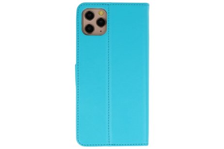 Booktype Telefoonhoesjes - Bookcase Hoesje - Wallet Case -  Geschikt voor iPhone 11 Pro - Blauw