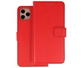 Booktype Telefoonhoesjes - Bookcase Hoesje - Wallet Case -  Geschikt voor iPhone 11 Pro - Rood