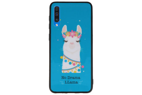 No Drama LLama TPU Hoesje Blauw Voor Samsung Galaxy A50