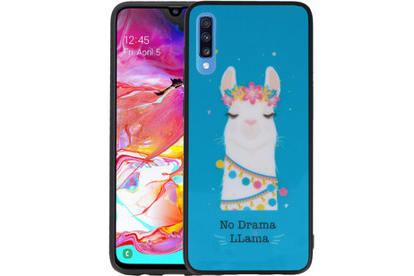 No Drama LLama TPU Hoesje Blauw Voor Samsung Galaxy A70