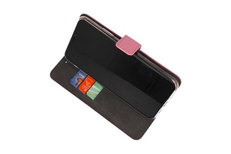 Booktype Telefoonhoesjes - Bookcase Hoesje - Wallet Case -  Geschikt voor Samsung Galaxy A70s - Roze