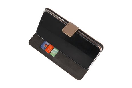 Booktype Telefoonhoesjes - Bookcase Hoesje - Wallet Case -  Geschikt voor Samsung Galaxy Note 10 - Goud