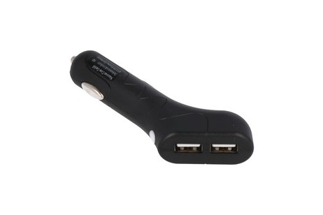 2 USB Autolader 2port 2.1 A Zwart