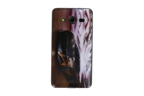 Zwarte Auto TPU / Hard case cover hoesje voor Samsung Galaxy Core 2 G355H