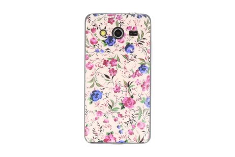 Vintage Bloem TPU Case Cover hoesje voor Samsung Galaxy Core 2 G355H