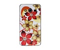 Wit Bloem TPU Case Cover Hoesje voor Samsung Galaxy Core 2 G355H