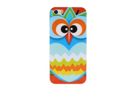 Uil Hard Case Cover Hoesje - Geschikt voor Apple iPhone 5/5s/SE